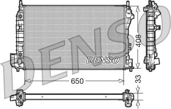 Denso DRM20089 - Radiatore, Raffreddamento motore autozon.pro