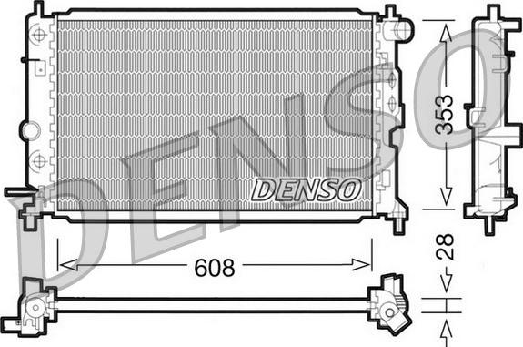 Denso DRM20026 - Radiatore, Raffreddamento motore autozon.pro