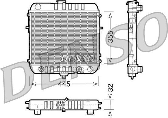 Denso DRM20073 - Radiatore, Raffreddamento motore autozon.pro