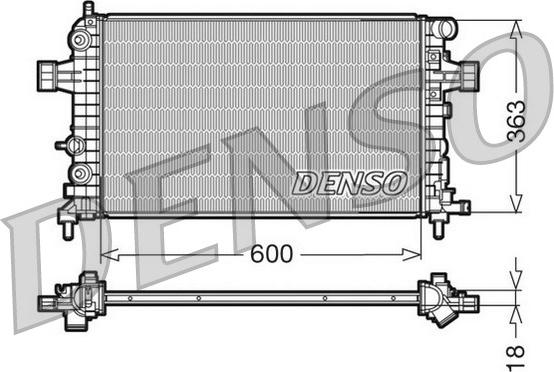 Denso DRM20101 - Radiatore, Raffreddamento motore autozon.pro