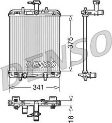 Denso DRM21600 - Radiatore, Raffreddamento motore autozon.pro