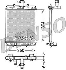 Denso DRM21602 - Radiatore, Raffreddamento motore autozon.pro