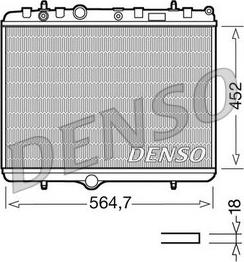 Denso DRM21055 - Radiatore, Raffreddamento motore autozon.pro