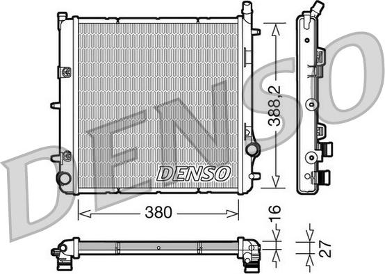 Denso DRM21005 - Radiatore, Raffreddamento motore autozon.pro