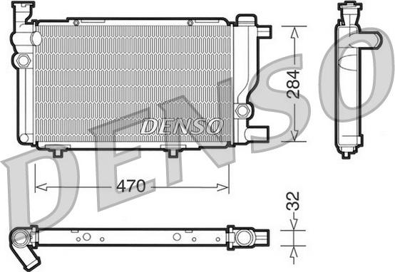 Denso DRM21013 - Radiatore, Raffreddamento motore autozon.pro