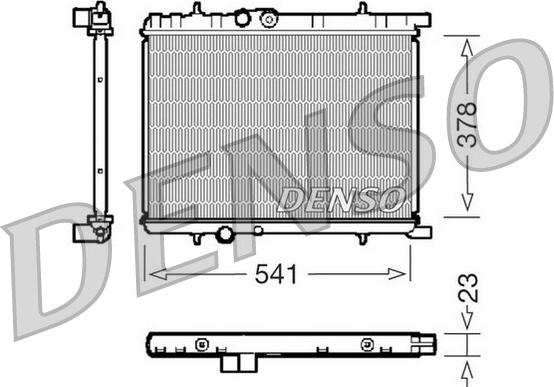 Denso DRM21033 - Radiatore, Raffreddamento motore autozon.pro