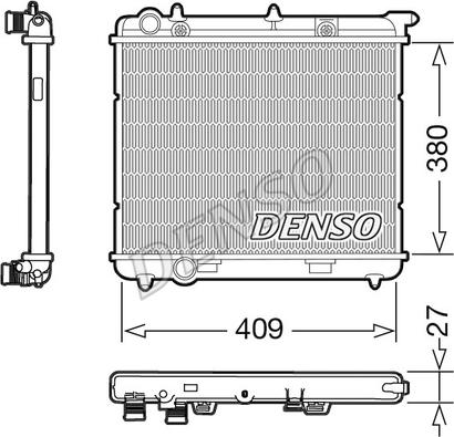 Denso DRM21024 - Radiatore, Raffreddamento motore autozon.pro