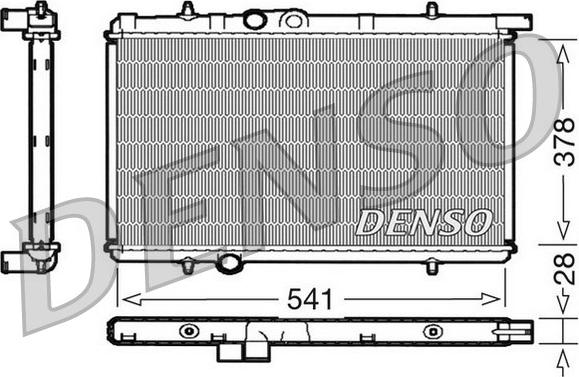 Denso DRM21021 - Radiatore, Raffreddamento motore autozon.pro