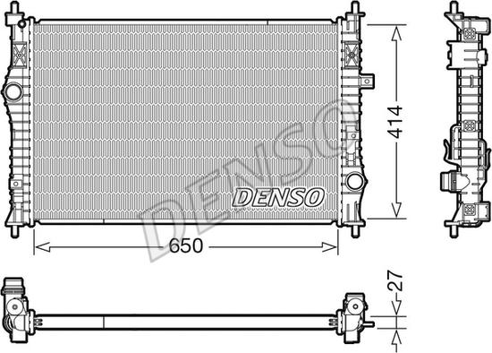 Denso DRM21104 - Radiatore, Raffreddamento motore autozon.pro