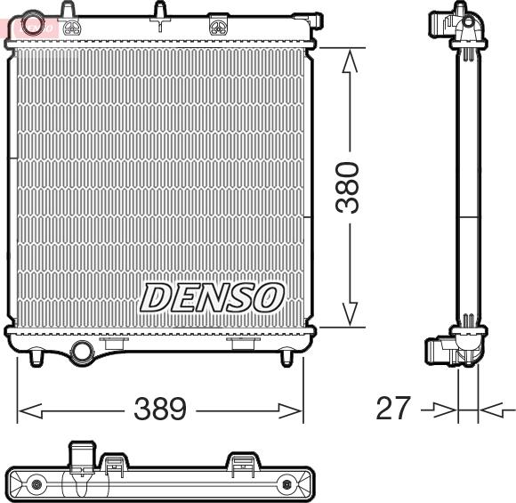 Denso DRM21108 - Radiatore, Raffreddamento motore autozon.pro