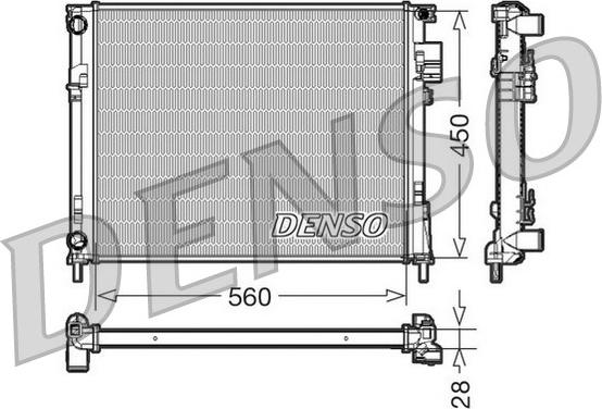 Denso DRM23096 - Radiatore, Raffreddamento motore autozon.pro