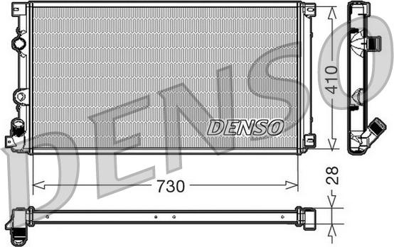 Denso DRM23090 - Radiatore, Raffreddamento motore autozon.pro