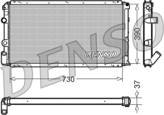 Denso DRM23091 - Radiatore, Raffreddamento motore autozon.pro