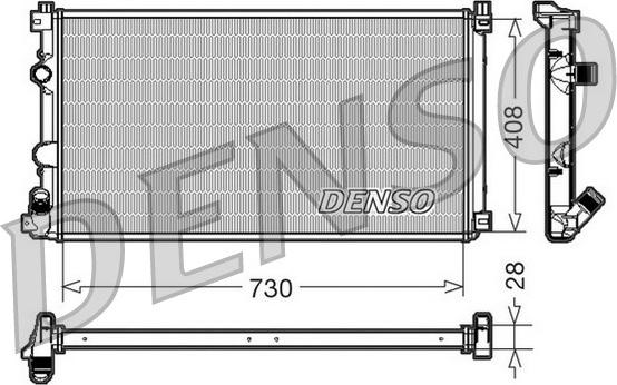 Denso DRM23092 - Radiatore, Raffreddamento motore autozon.pro