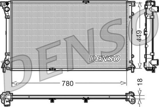 Denso DRM23097 - Radiatore, Raffreddamento motore autozon.pro