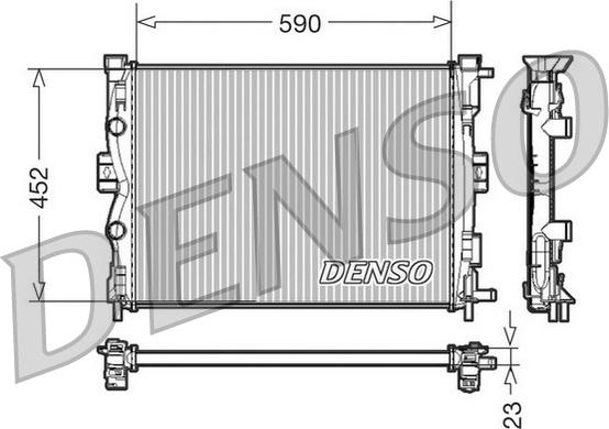 Denso DRM23055 - Radiatore, Raffreddamento motore autozon.pro