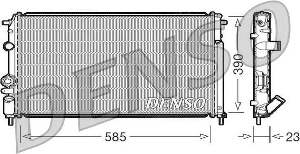 Denso DRM23053 - Radiatore, Raffreddamento motore autozon.pro