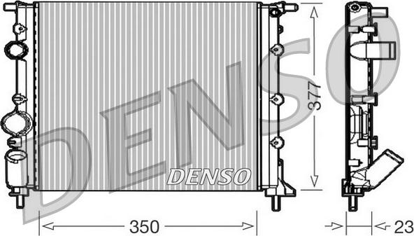 Denso DRM23010 - Radiatore, Raffreddamento motore autozon.pro