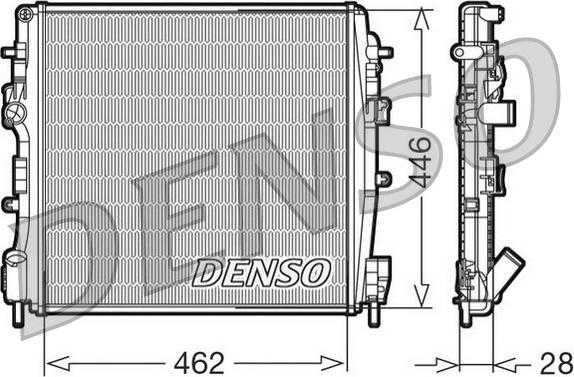 Denso DRM23018 - Radiatore, Raffreddamento motore autozon.pro