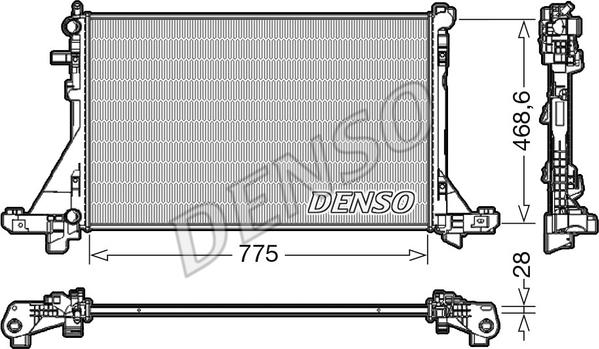 Denso DRM23112 - Radiatore, Raffreddamento motore autozon.pro