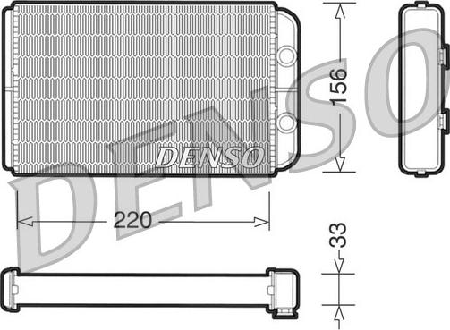 Denso DRR09090 - Scambiatore calore, Riscaldamento abitacolo autozon.pro