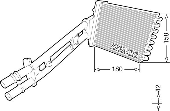 Denso DRR09043 - Scambiatore calore, Riscaldamento abitacolo autozon.pro