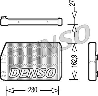 Denso DRR09034 - Scambiatore calore, Riscaldamento abitacolo autozon.pro