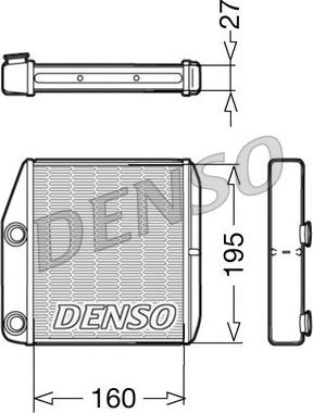 Denso DRR09075 - Scambiatore calore, Riscaldamento abitacolo autozon.pro