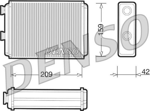 Denso DRR09070 - Scambiatore calore, Riscaldamento abitacolo autozon.pro