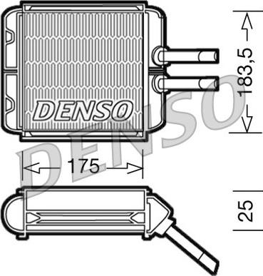 Denso DRR08001 - Scambiatore calore, Riscaldamento abitacolo autozon.pro