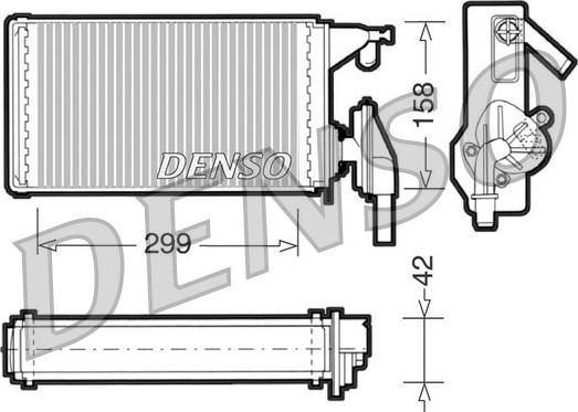 Denso DRR12002 - Scambiatore calore, Riscaldamento abitacolo autozon.pro