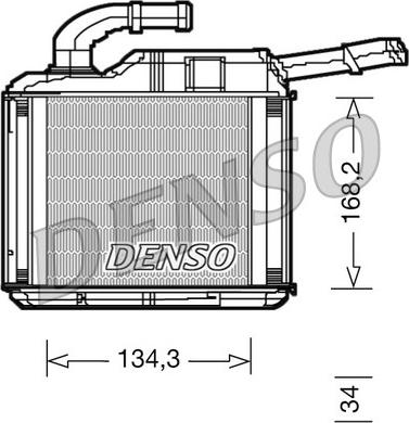 Denso DRR32010 - Scambiatore calore, Riscaldamento abitacolo autozon.pro