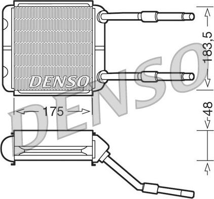 Denso DRR20001 - Scambiatore calore, Riscaldamento abitacolo autozon.pro