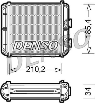 Denso DRR20003 - Scambiatore calore, Riscaldamento abitacolo autozon.pro