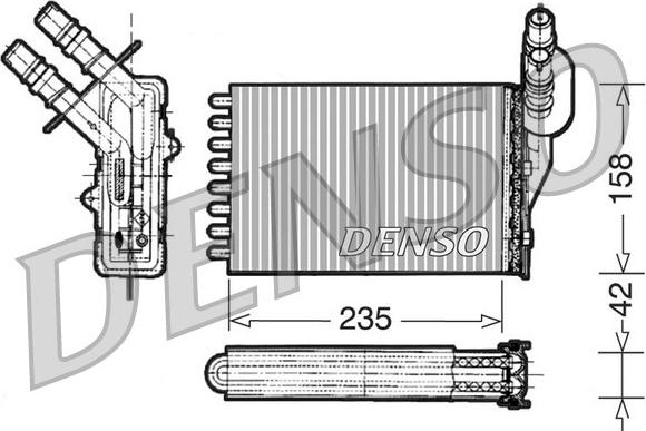 Denso DRR23001 - Scambiatore calore, Riscaldamento abitacolo autozon.pro