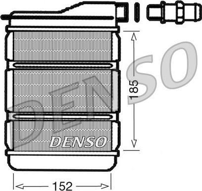 Denso DRR23011 - Scambiatore calore, Riscaldamento abitacolo autozon.pro