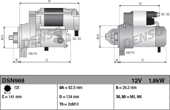 Denso DSN968 - Motorino d'avviamento autozon.pro