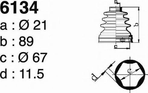 DEPA 6134 - Cuffia, Semiasse autozon.pro