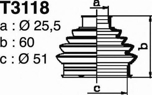 DEPA T3118 - Cuffia, Semiasse autozon.pro