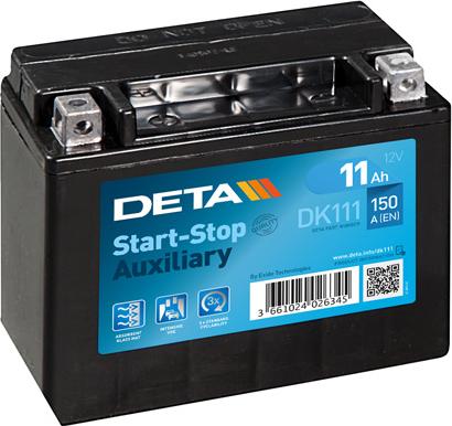 DETA DK111 - Batteria avviamento autozon.pro