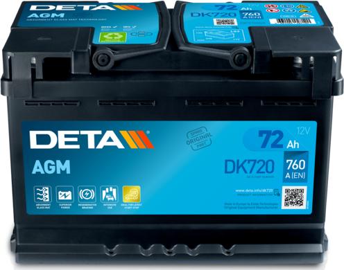 DETA DK720 - Batteria avviamento autozon.pro