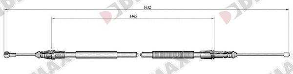 Diamax AA3037 - Cavo comando, Freno stazionamento autozon.pro