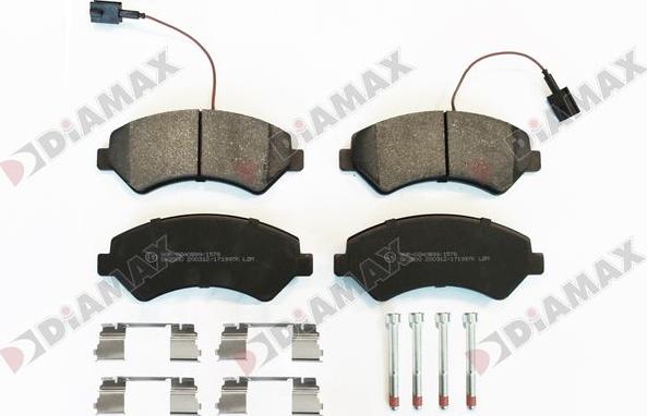 Diamax N09948K - Kit pastiglie freno, Freno a disco autozon.pro