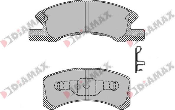 Diamax N09445 - Kit pastiglie freno, Freno a disco autozon.pro