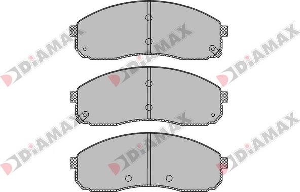 Diamax N09446 - Kit pastiglie freno, Freno a disco autozon.pro