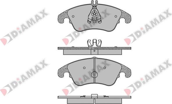 Diamax N09441 - Kit pastiglie freno, Freno a disco autozon.pro