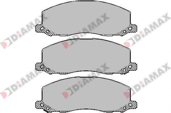 Diamax N09454 - Kit pastiglie freno, Freno a disco autozon.pro