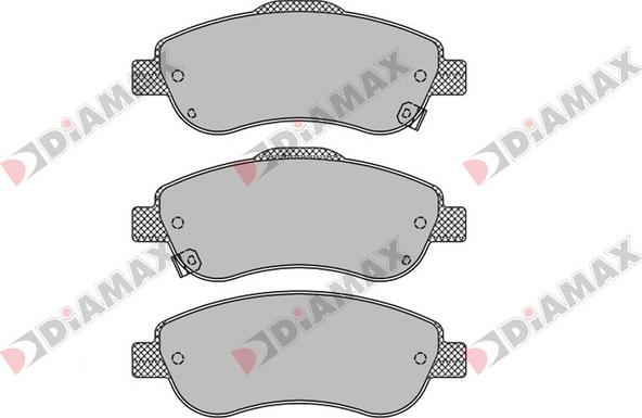 Diamax N09450 - Kit pastiglie freno, Freno a disco autozon.pro