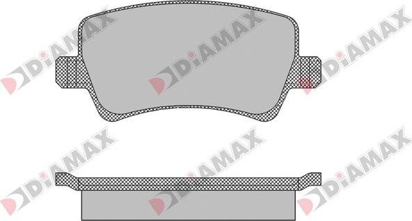 Diamax N09458 - Kit pastiglie freno, Freno a disco autozon.pro