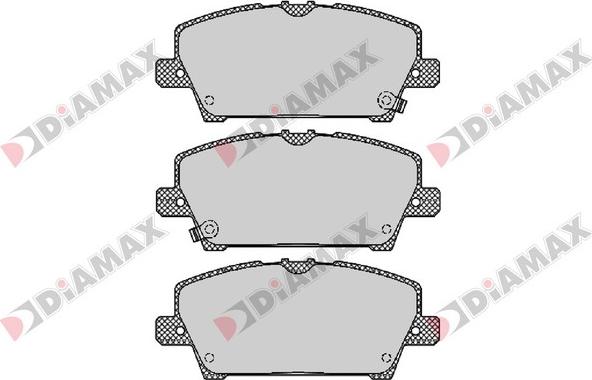 Diamax N09409 - Kit pastiglie freno, Freno a disco autozon.pro